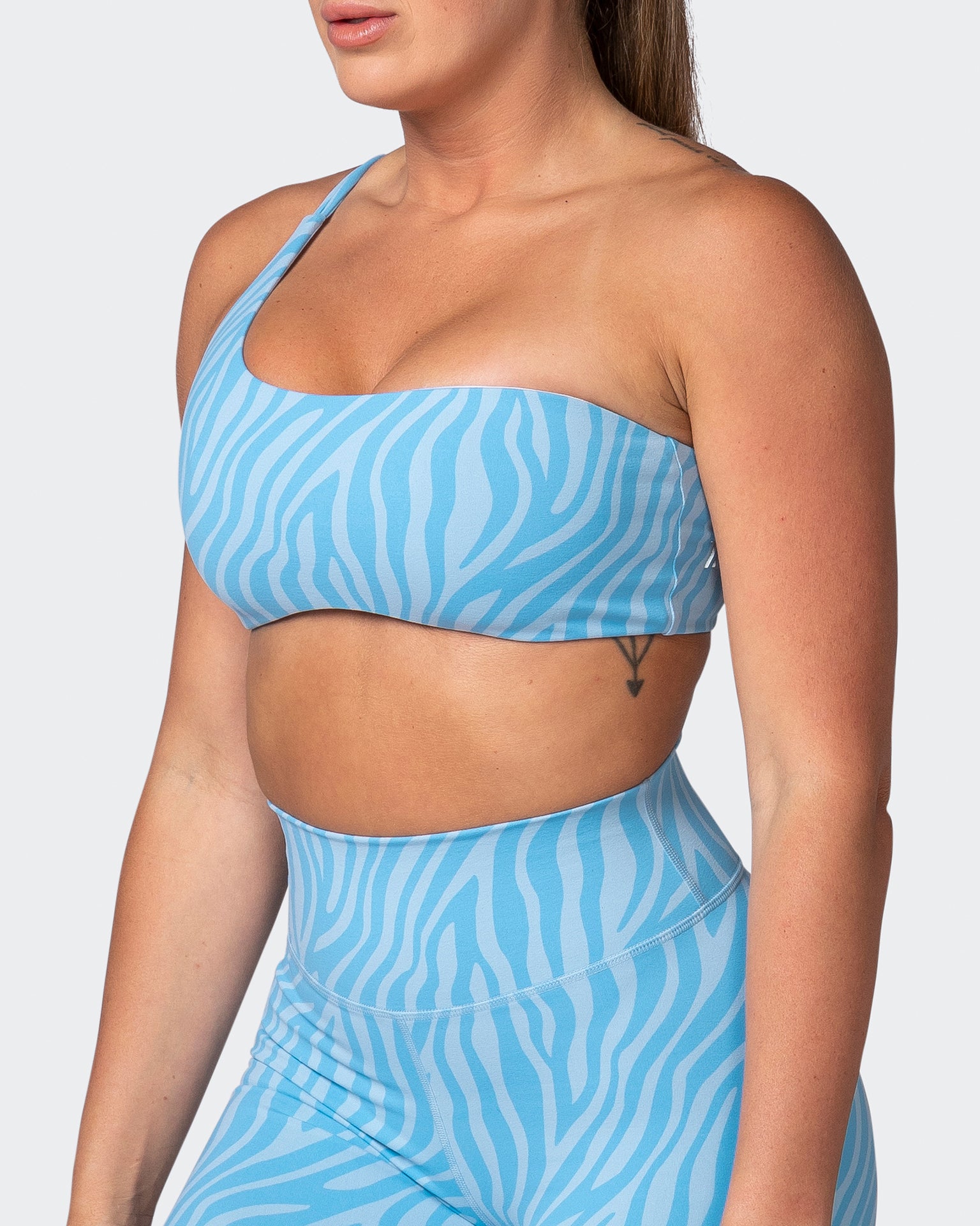 Movement One Shoulder Bralette - Alaska Zebra Print-Bralettes-XS-112243ASKZEBPR-XS-MNAPPRL19909-3-Muscle Nation