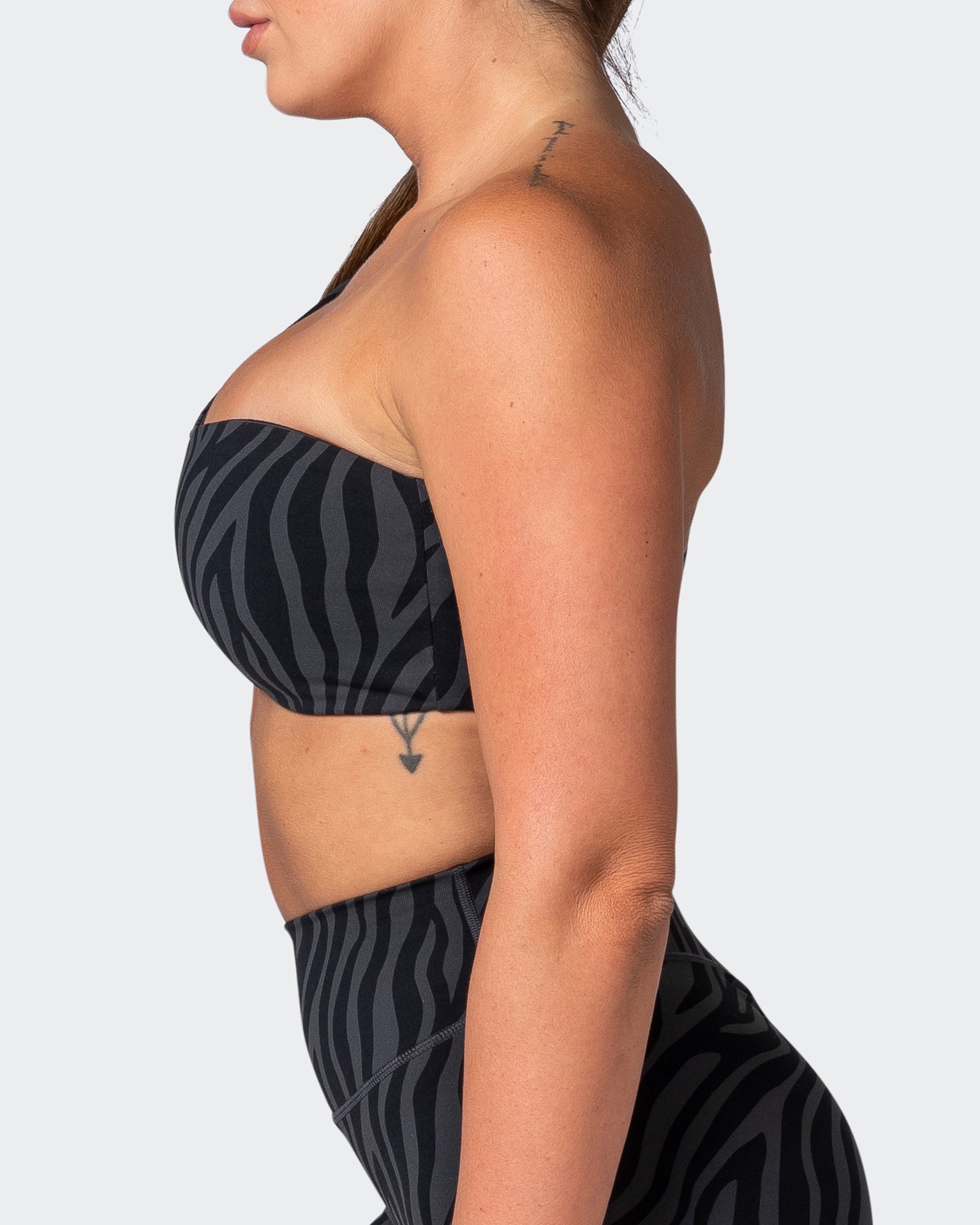 Movement One Shoulder Bralette - Monochrome Zebra Print-Bralettes-XS-112243MCHZEBPR-XS-MNAPPRL19877-4-Muscle Nation