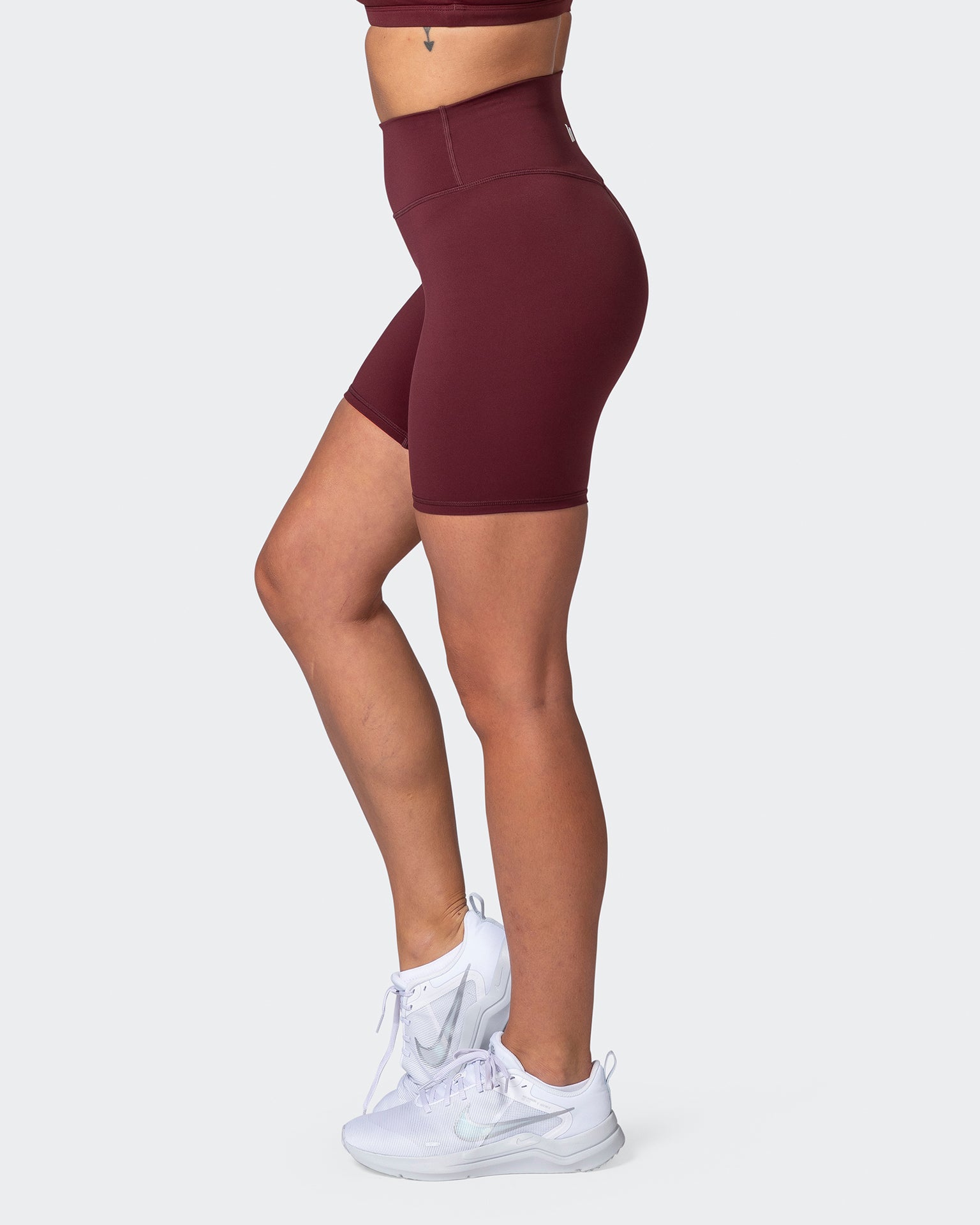 Motion Bike Shorts - Dark Plum-Shorts-XXS-MNAPPRL21207-MNAPPRL21207-4-Muscle Nation