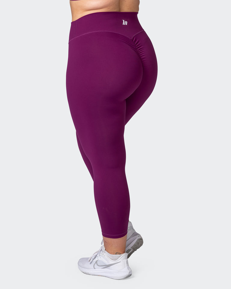 Signature Scrunch 7/8 Leggings - Huckleberry-Leggings-XXS-112262HUKBRY-XXS-MNAPPRL21139-5-Muscle Nation