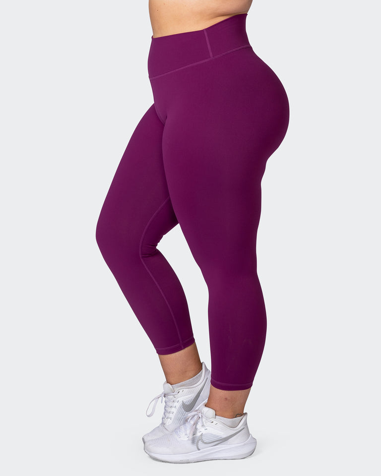 Signature Scrunch 7/8 Leggings - Huckleberry-Leggings-XXS-112262HUKBRY-XXS-MNAPPRL21139-4-Muscle Nation
