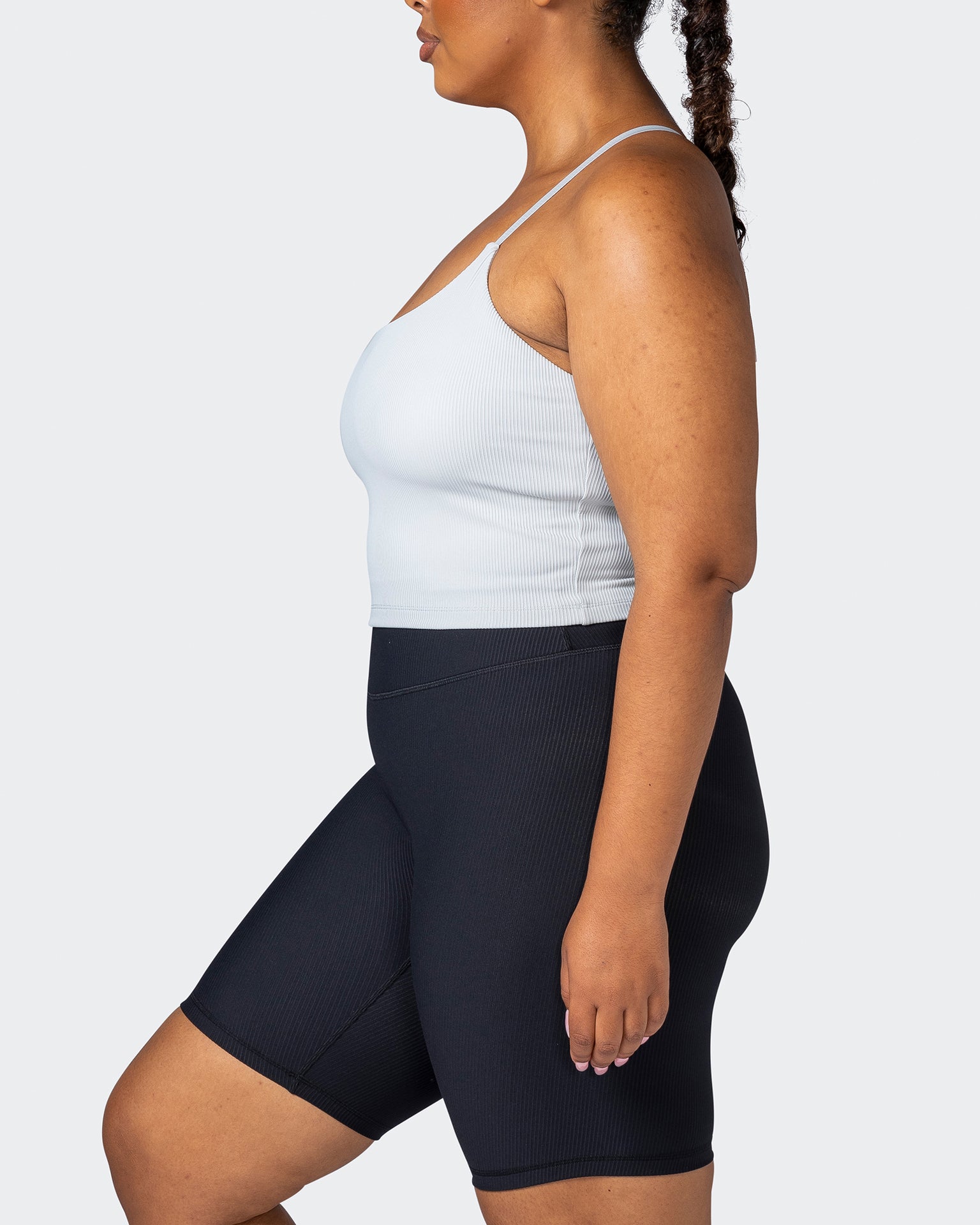 Summertime Rib Cropped Tank - Quiet Grey-Singlets & Tanks-XXS-112265QUTGRY-XXS-MNAPPRL19512-4-Muscle Nation