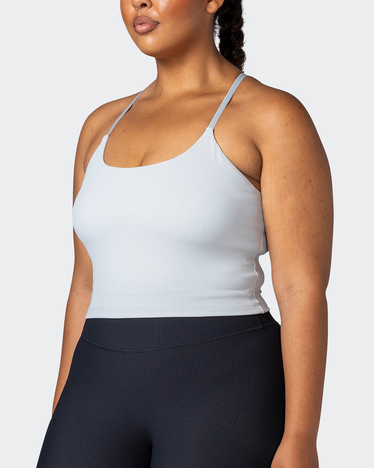 Summertime Rib Cropped Tank - Quiet Grey-Singlets & Tanks-XXS-112265QUTGRY-XXS-MNAPPRL19512-3-Muscle Nation