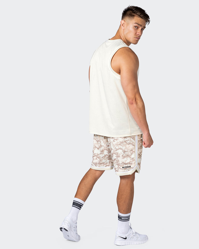 8" Basketball Shorts - Beige Camo Print-Shorts-S-112252BECAMPR-S-MNAPPRL18549-7-Muscle Nation