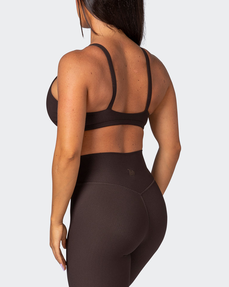 Effortless Rib Bralette - Cocoa-Bralettes-XS-112264COCOA-XS-MNAPPRL19453-5-Muscle Nation