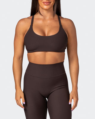 Effortless Rib Bralette - Cocoa-Bralettes-XS-112264COCOA-XS-MNAPPRL19453-2-Muscle Nation