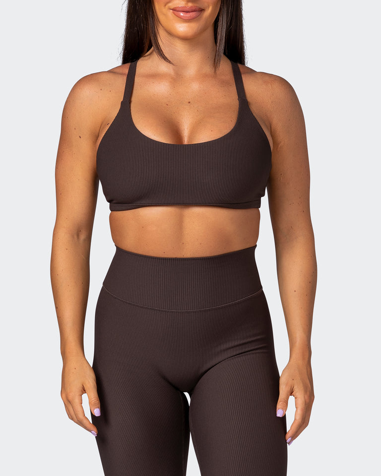 Effortless Rib Bralette - Cocoa-Bralettes-XS-112264COCOA-XS-MNAPPRL19453-2-Muscle Nation