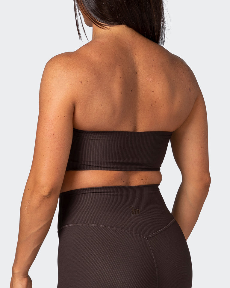 Ribbed Bandeau - Cocoa-Sports Bras-XS-112263COCOA-XS-MNAPPRL19413-5-Muscle Nation
