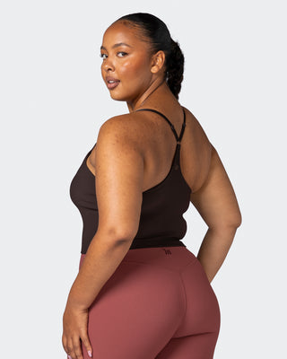 Summertime Rib Cropped Tank - Cocoa-Singlets & Tanks-XXS-112265COCOA-XXS-MNAPPRL19494-2-Muscle Nation