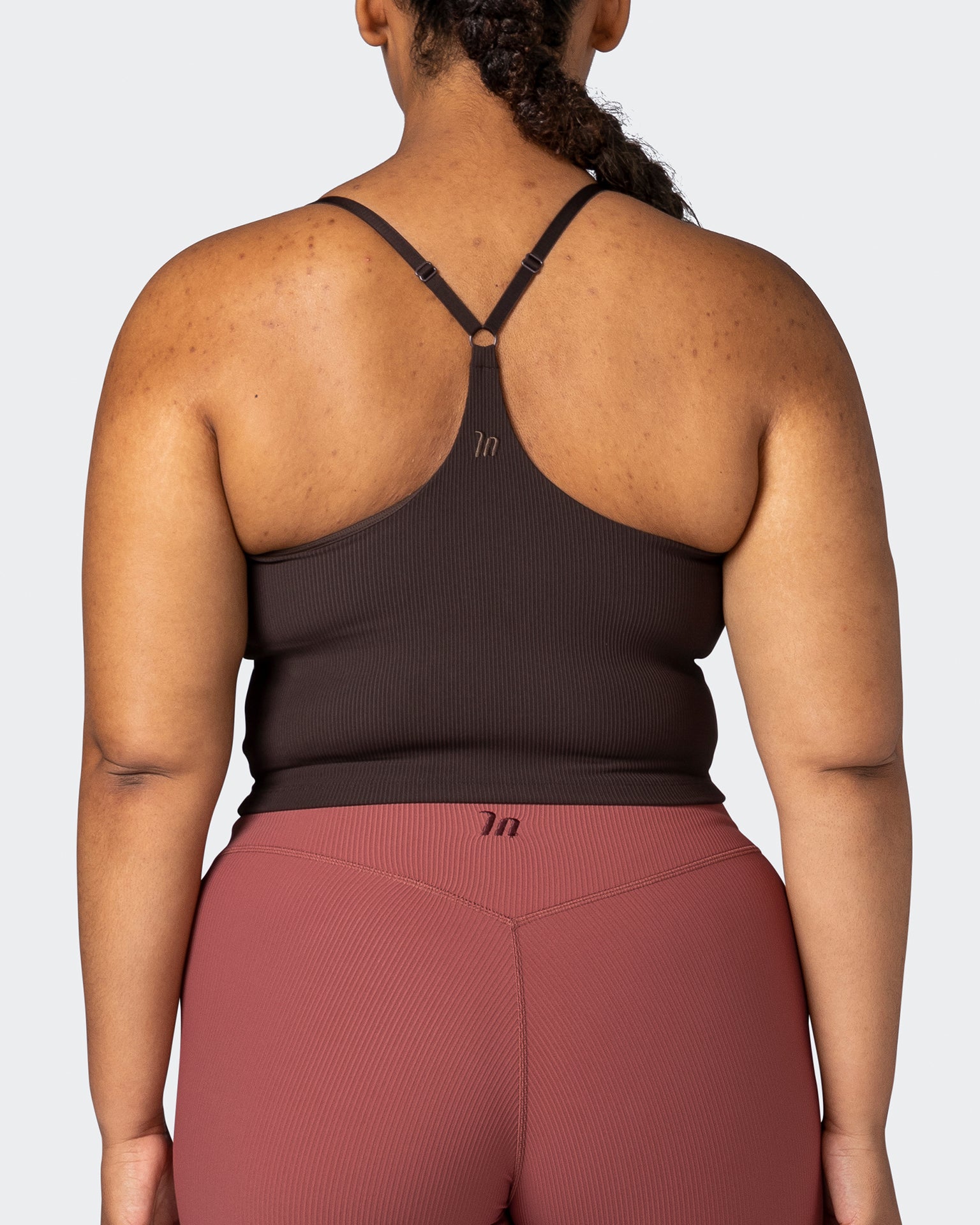 Summertime Rib Cropped Tank - Cocoa-Singlets & Tanks-XXS-112265COCOA-XXS-MNAPPRL19494-7-Muscle Nation