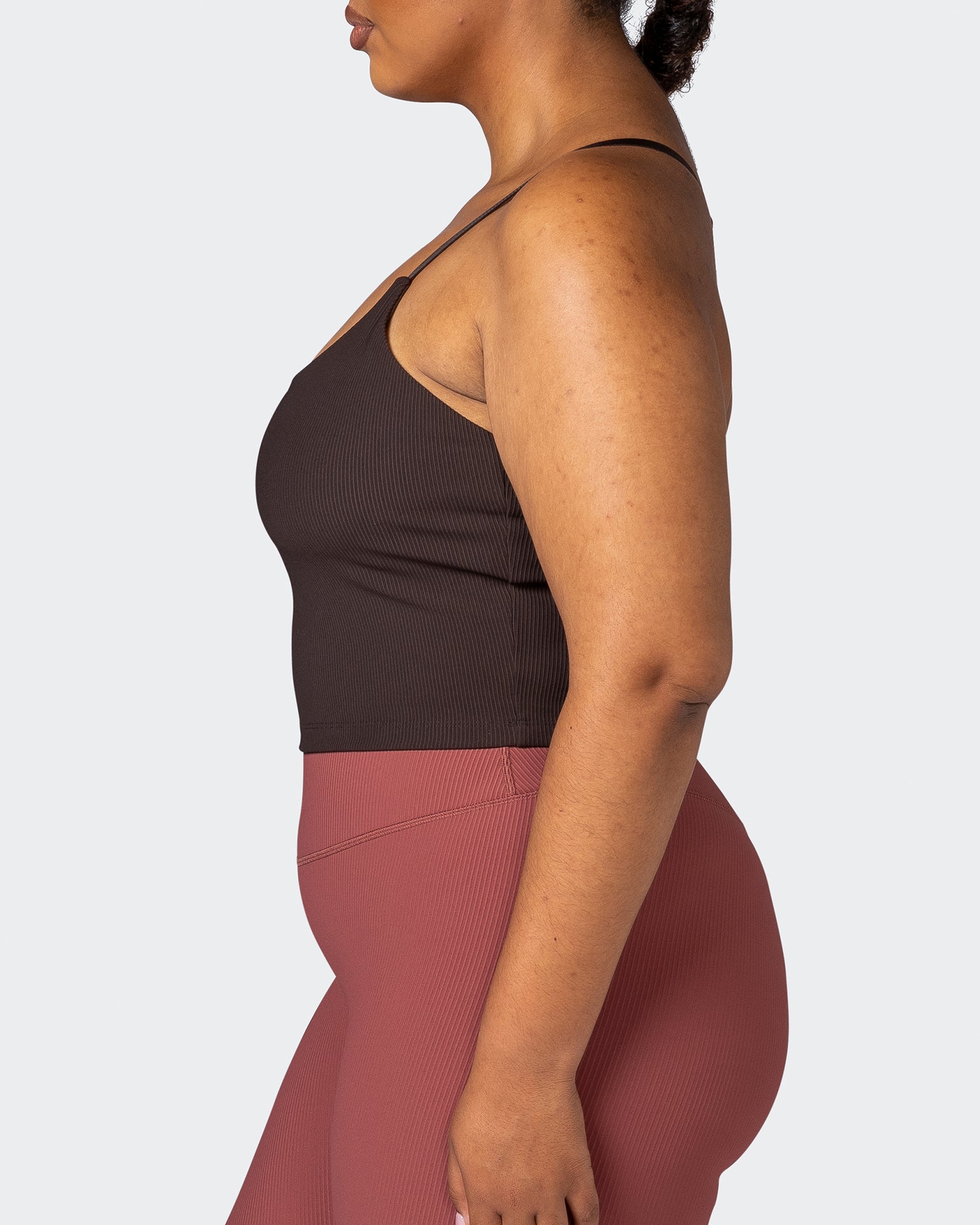 Summertime Rib Cropped Tank - Cocoa-Singlets & Tanks-XXS-112265COCOA-XXS-MNAPPRL19494-5-Muscle Nation