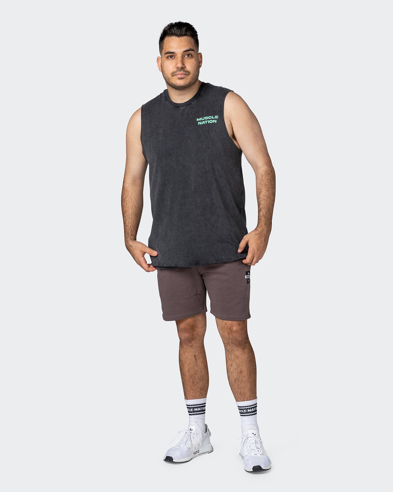Skull Vintage Tank - Washed Black-Singlets & Tanks-S-112294WSHBLK-S-MNAPPRL18840-7-Muscle Nation