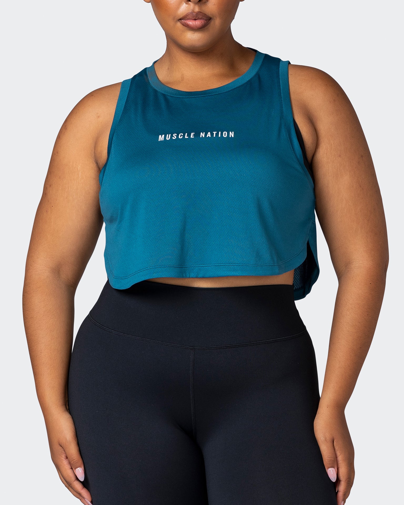 Limitless Cropped Training Tank - Marine-Singlets & Tanks-XXS-112244MARINE-XXS-MNAPPRL19976-2-Muscle Nation