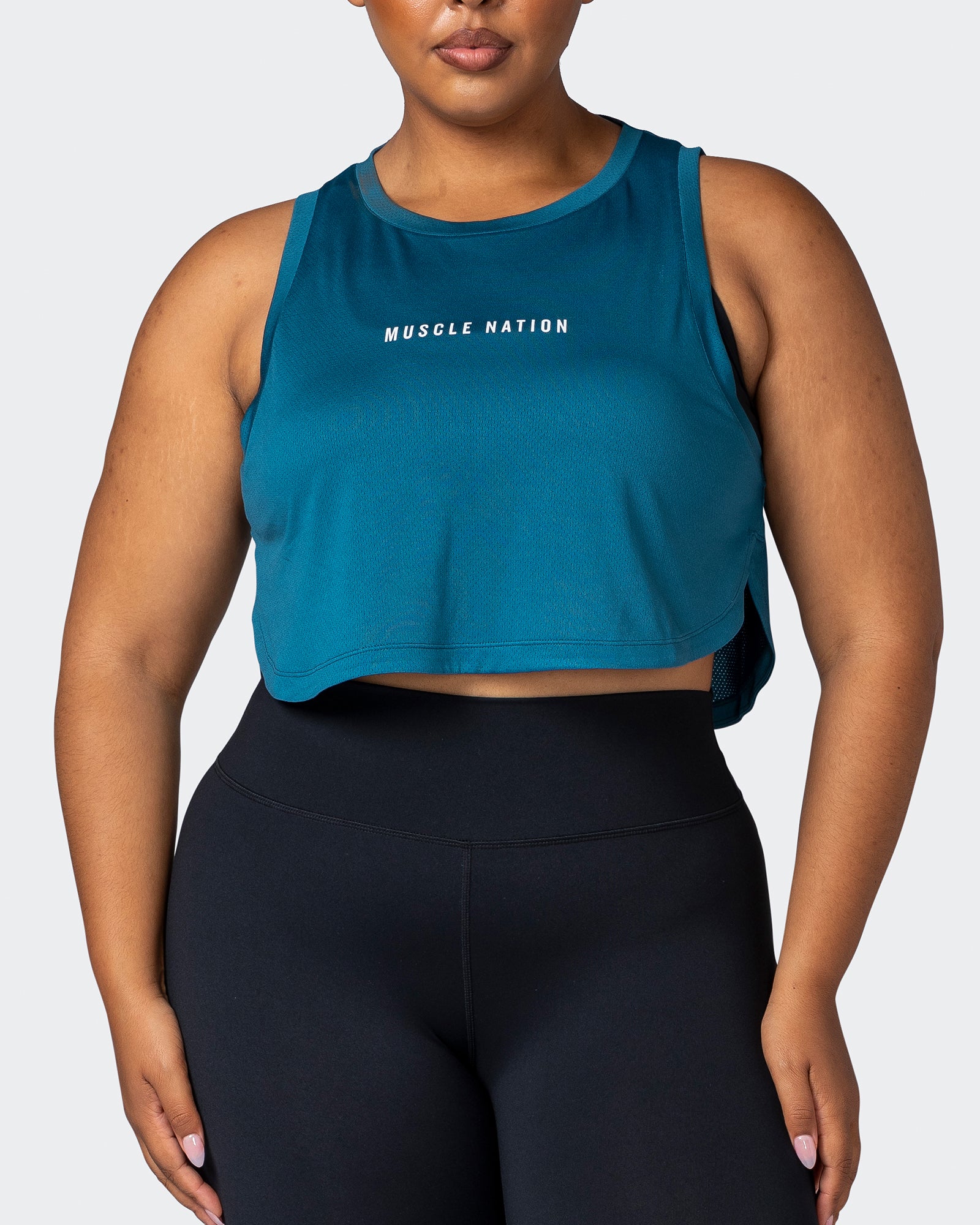 Limitless Cropped Training Tank - Marine-Singlets & Tanks-XXS-112244MARINE-XXS-MNAPPRL19976-2-Muscle Nation