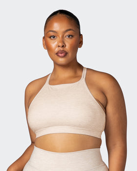 Aim High Bra - Almond Marl-Sports Bras-XS-112217ALMDMAR-XS-MNAPPRL19011-1-Muscle Nation