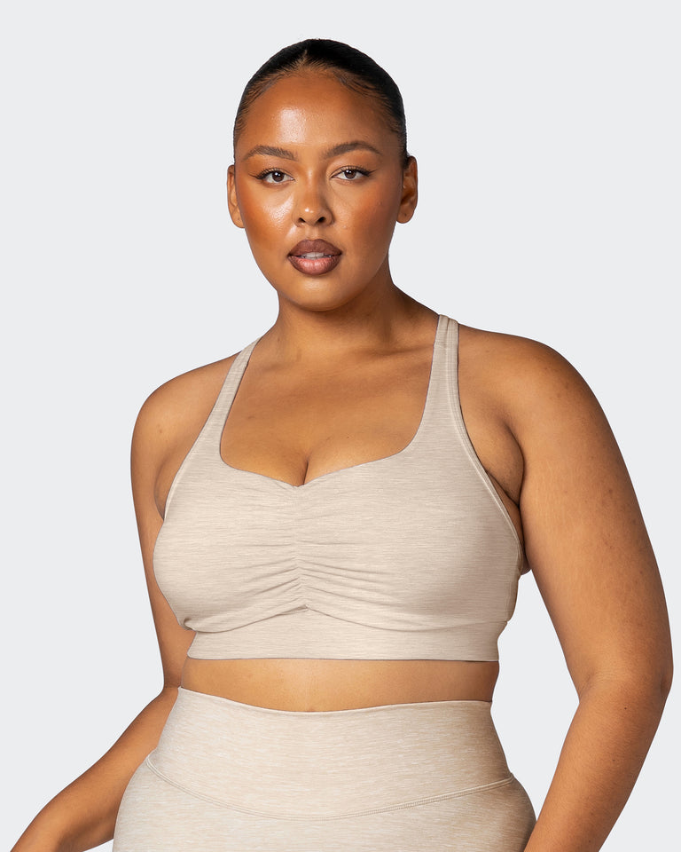 Purpose Bra - Almond Marl-Sports Bras-XS-112218ALMDMAR-XS-MNAPPRL19067-1-Muscle Nation