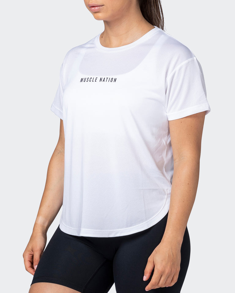 Limitless Training Tee - White-T-Shirts-XXS-112245WHT-XXS-MNAPPRL20003-3-Muscle Nation