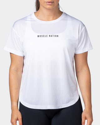 Limitless Training Tee - White-T-Shirts-XXS-112245WHT-XXS-MNAPPRL20003-2-Muscle Nation