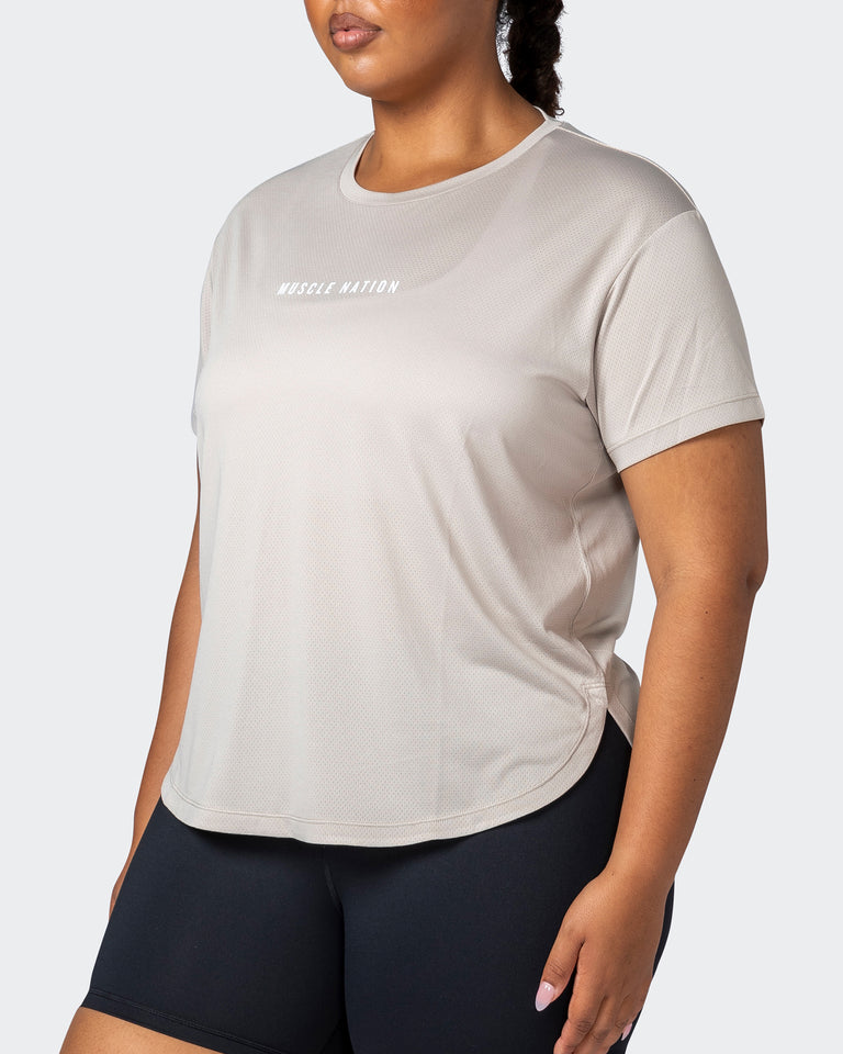 Limitless Training Tee - Bone-T-Shirts-XXS-112245BNE-XXS-MNAPPRL20030-3-Muscle Nation