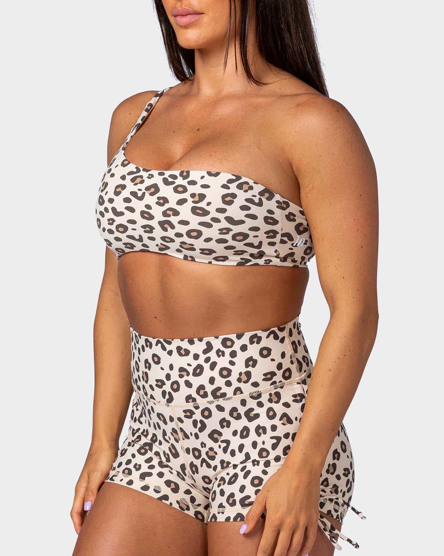 Movement One Shoulder Bralette - Cheetah Print-Bralettes-XS-112243CHET-XS-MNAPPRL19925-3-Muscle Nation