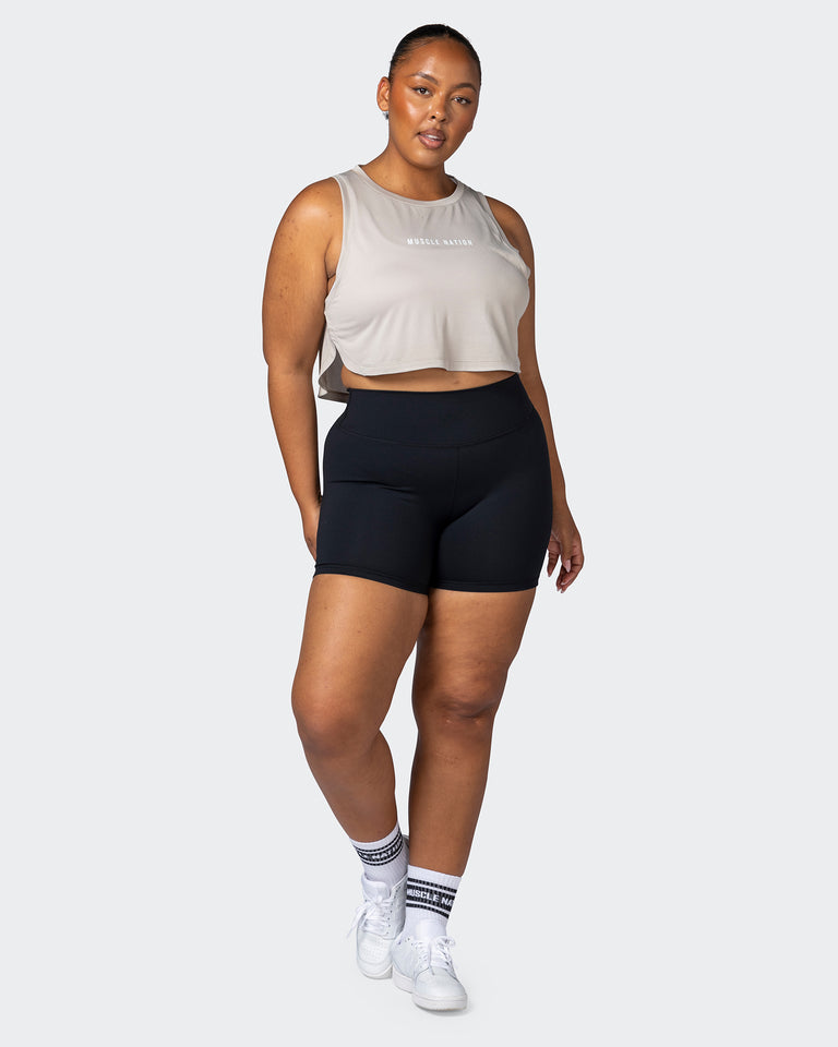 Limitless Cropped Training Tank - Bone-Singlets & Tanks-XXS-112244BNE-XXS-MNAPPRL19985-7-Muscle Nation