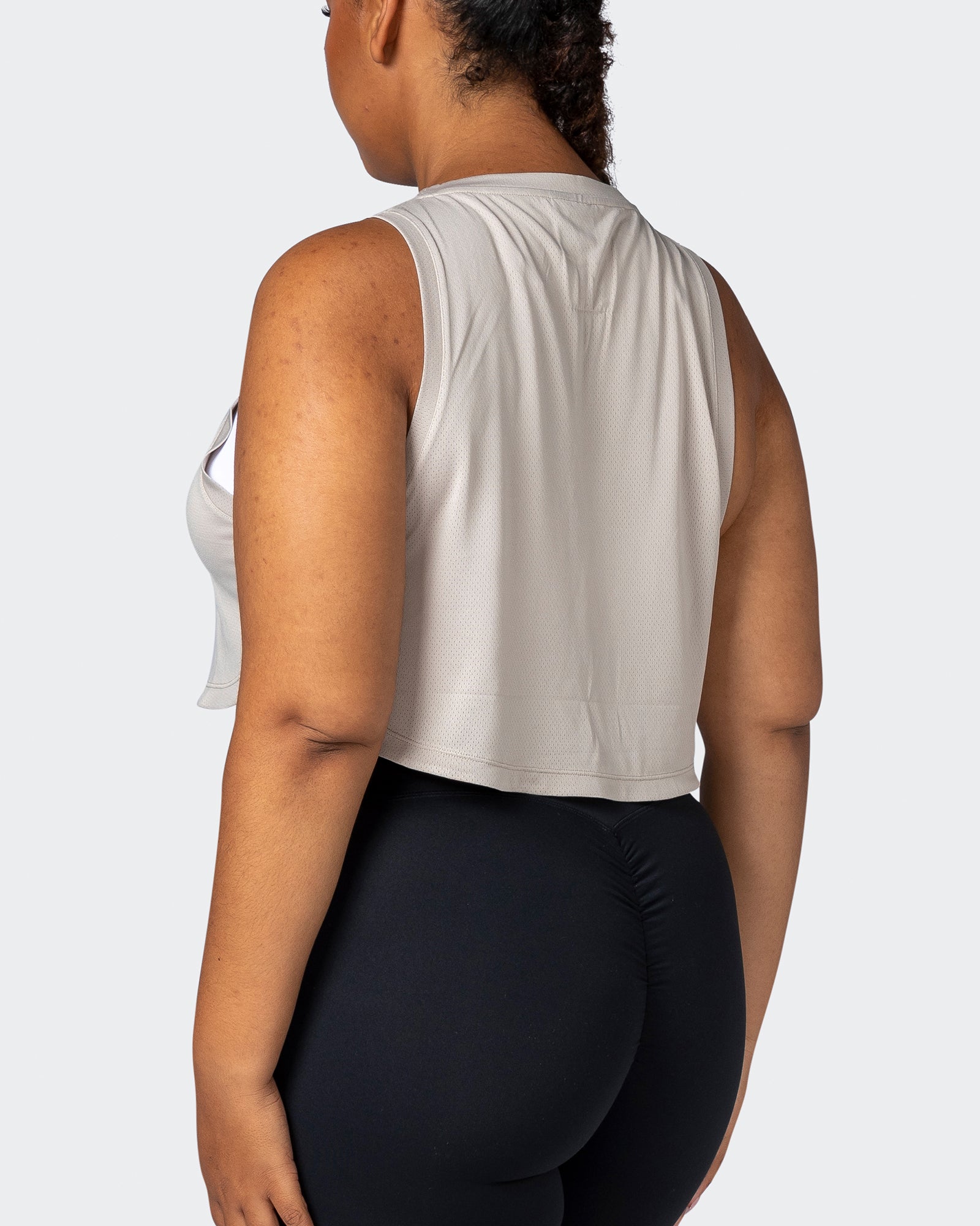 Limitless Cropped Training Tank - Bone-Singlets & Tanks-XXS-112244BNE-XXS-MNAPPRL19985-5-Muscle Nation