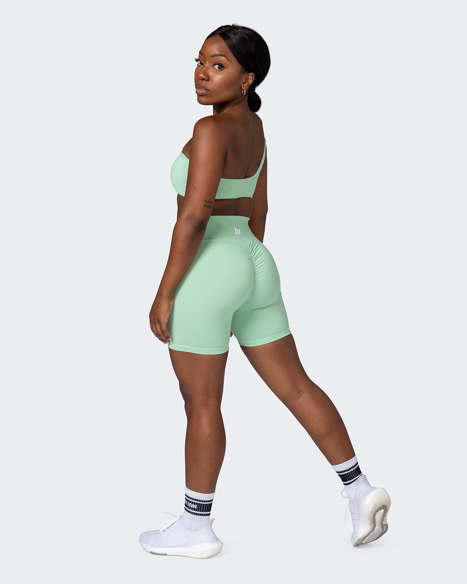 Movement One Shoulder Bralette - Pastel Green-Bralettes-XS-112243PASTGRN-XS-MNAPPRL19869-7-Muscle Nation