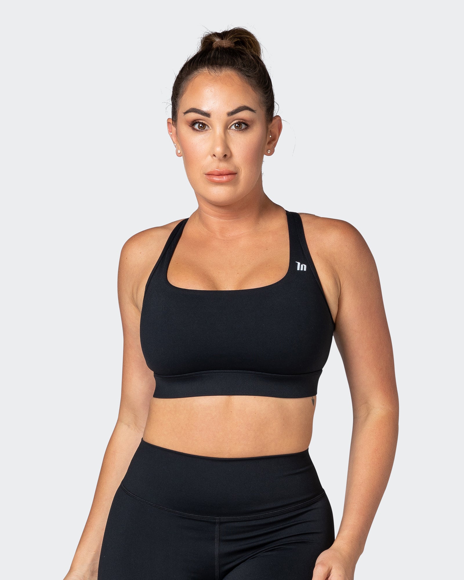 Brace Yourself Bra - Black-Sports Bras-XS-112253BLK-XS-MNAPPRL20039-1-Muscle Nation