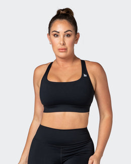 Brace Yourself Bra - Black-Sports Bras-XS-112253BLK-XS-MNAPPRL20039-1-Muscle Nation