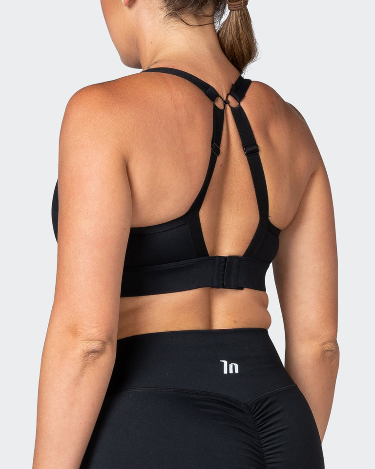 Brace Yourself Bra - Black-Sports Bras-XS-112253BLK-XS-MNAPPRL20039-5-Muscle Nation