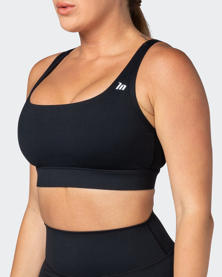 Brace Yourself Bra - Black-Sports Bras-XS-112253BLK-XS-MNAPPRL20039-3-Muscle Nation