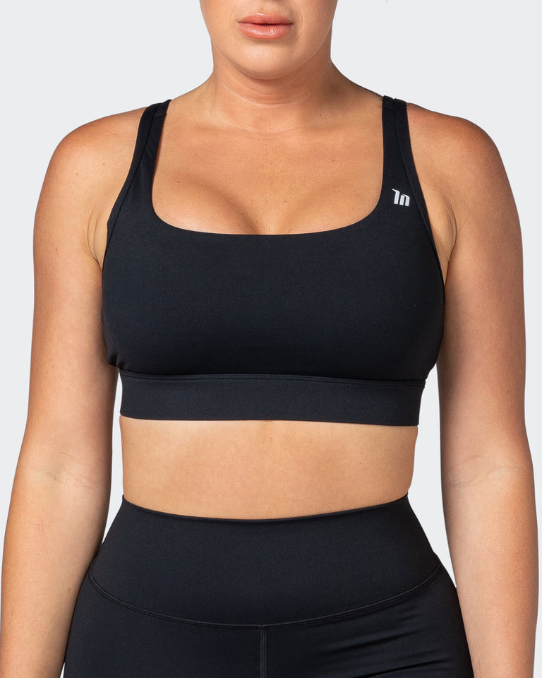 Brace Yourself Bra - Black-Sports Bras-XS-112253BLK-XS-MNAPPRL20039-2-Muscle Nation