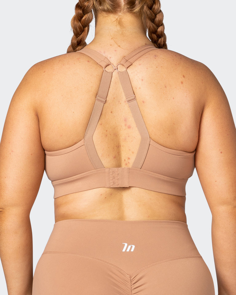 Brace Yourself Bra - Cashew-Sports Bras-XS-082271CASHW-XS-MNAPPRL21436-6-Muscle Nation