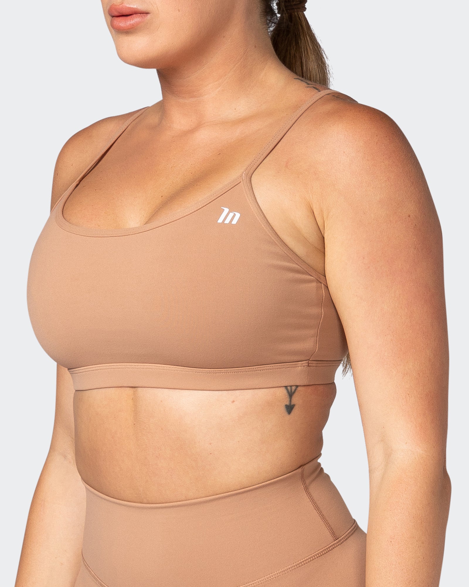 Swift Bra - Cashew-Sports Bras-XS-012301CASHW-XS-MNAPPRL17310-3-Muscle Nation