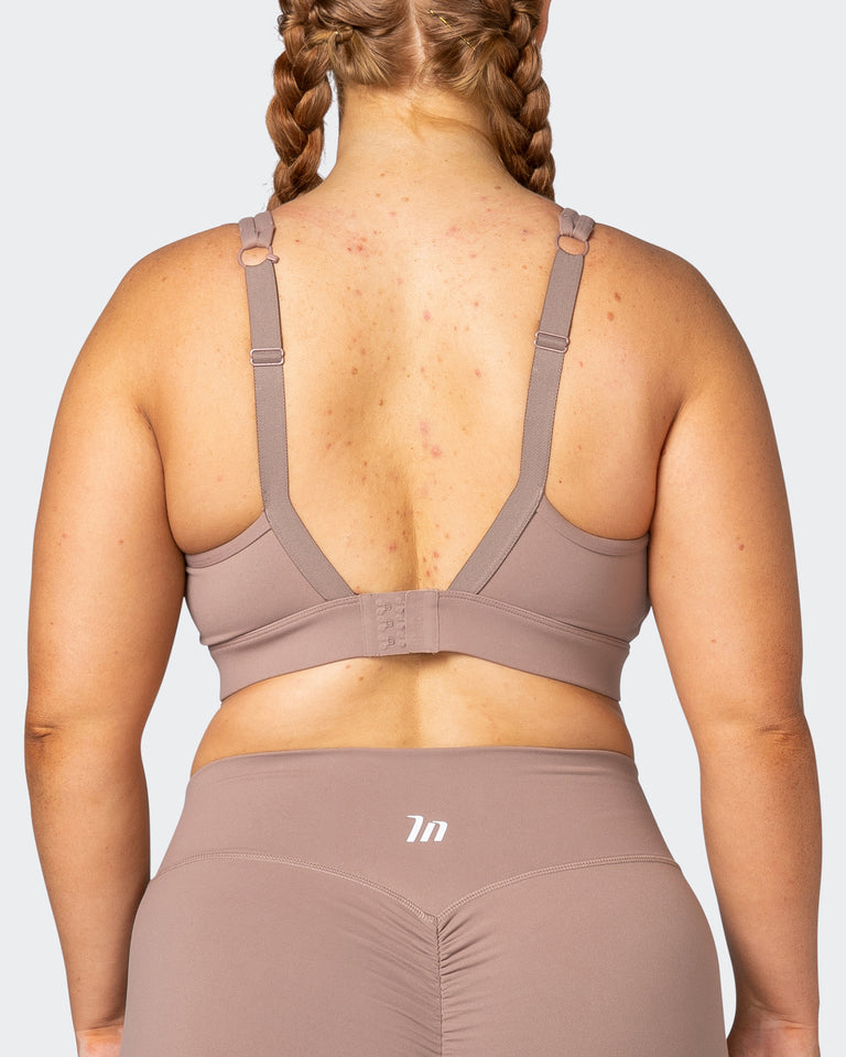 Brace Yourself Bra - Praline-Sports Bras-XS-082271PRLN-XS-MNAPPRL21428-7-Muscle Nation