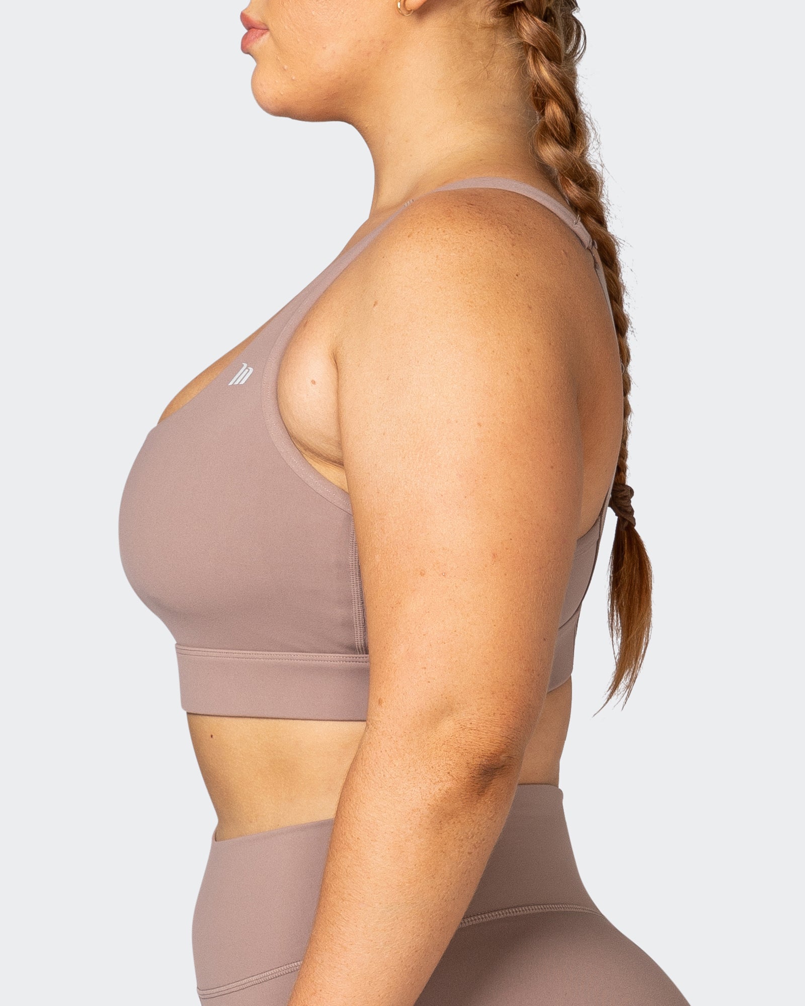 Brace Yourself Bra - Praline-Sports Bras-XS-082271PRLN-XS-MNAPPRL21428-4-Muscle Nation