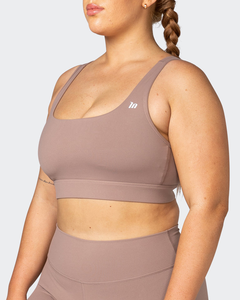 Brace Yourself Bra - Praline-Sports Bras-XS-082271PRLN-XS-MNAPPRL21428-3-Muscle Nation