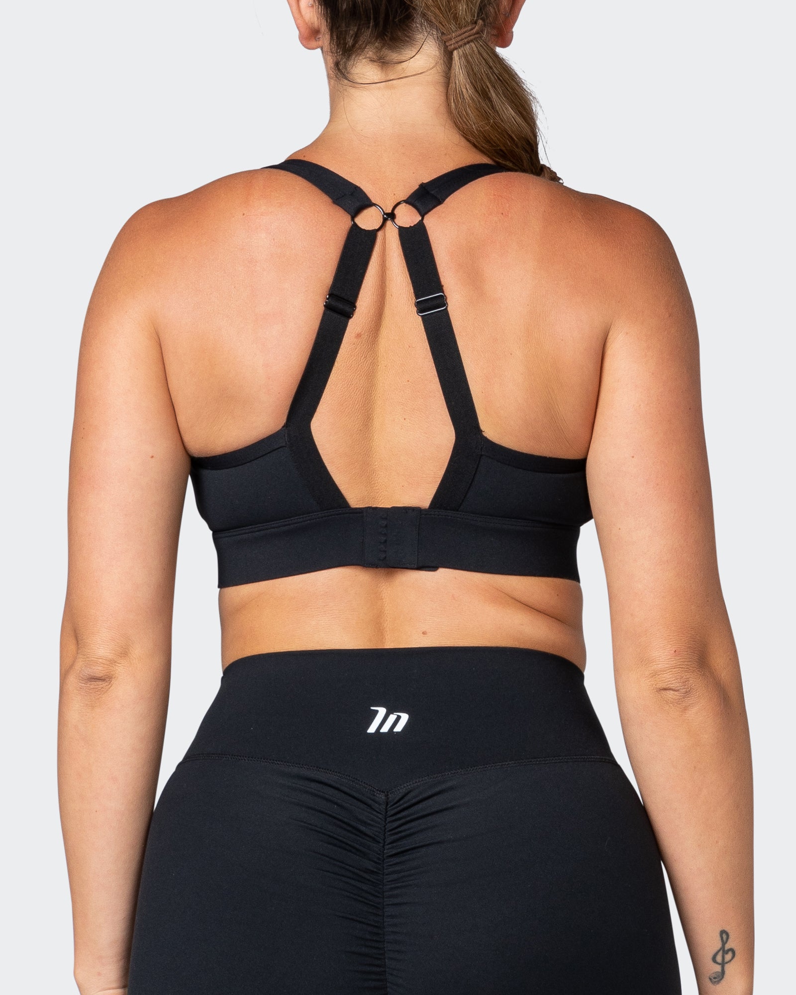 Brace Yourself Bra - Black-Sports Bras-XS-112253BLK-XS-MNAPPRL20039-6-Muscle Nation
