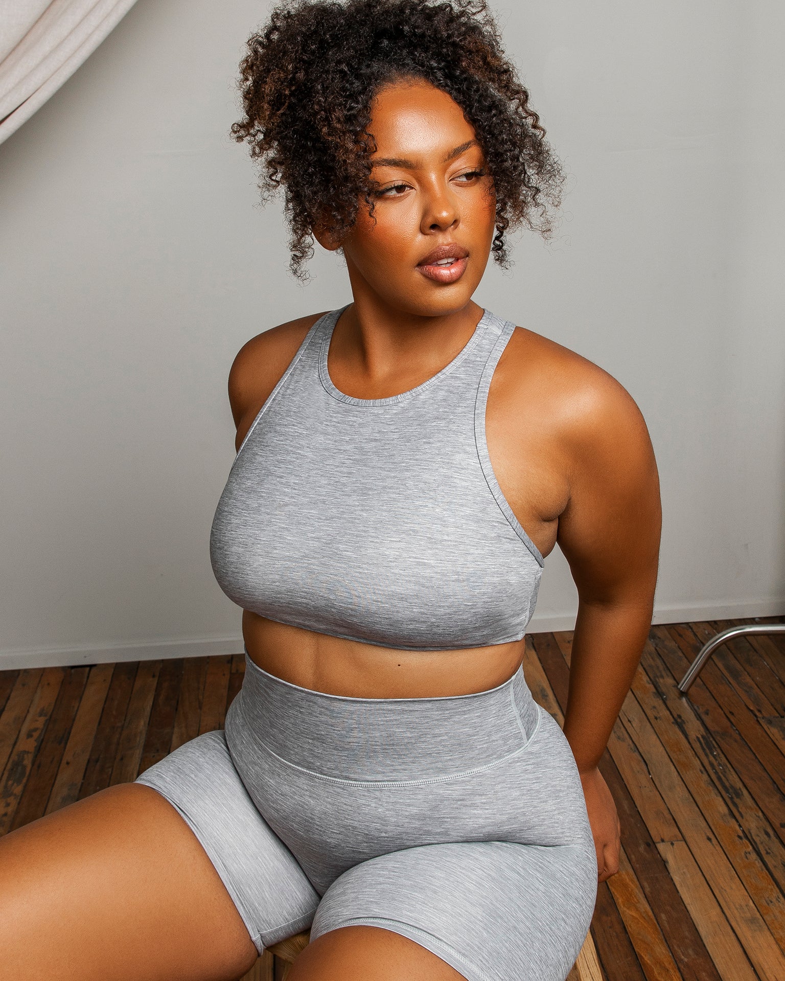 All Rounder Bra - Quiet Grey Marl-Sports Bras-XS-092207QTGRMRL-XS-MNAPPRL20884-8-Muscle Nation