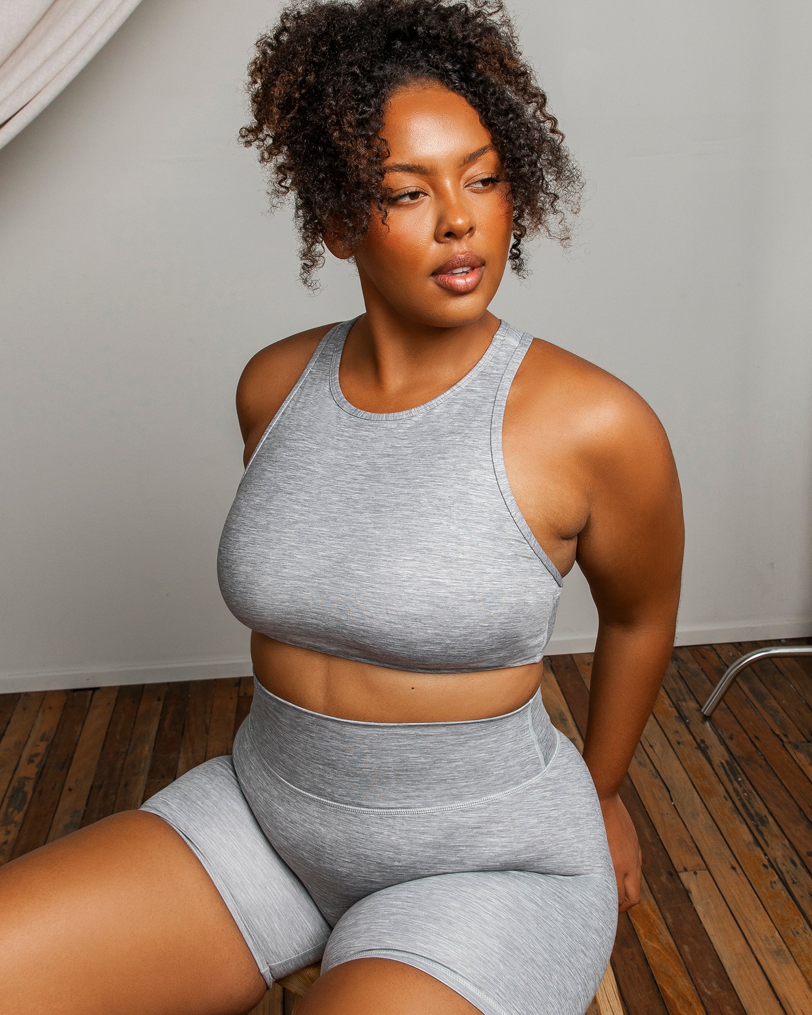All Rounder Bra - Quiet Grey Marl-Sports Bras-XS-092207QTGRMRL-XS-MNAPPRL20884-8-Muscle Nation