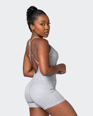 Game Changer One Piece - Quiet Grey Marl-One Piece-XXS-092210QTGRMRL-XXS-MNAPPRL21023-1-Muscle Nation
