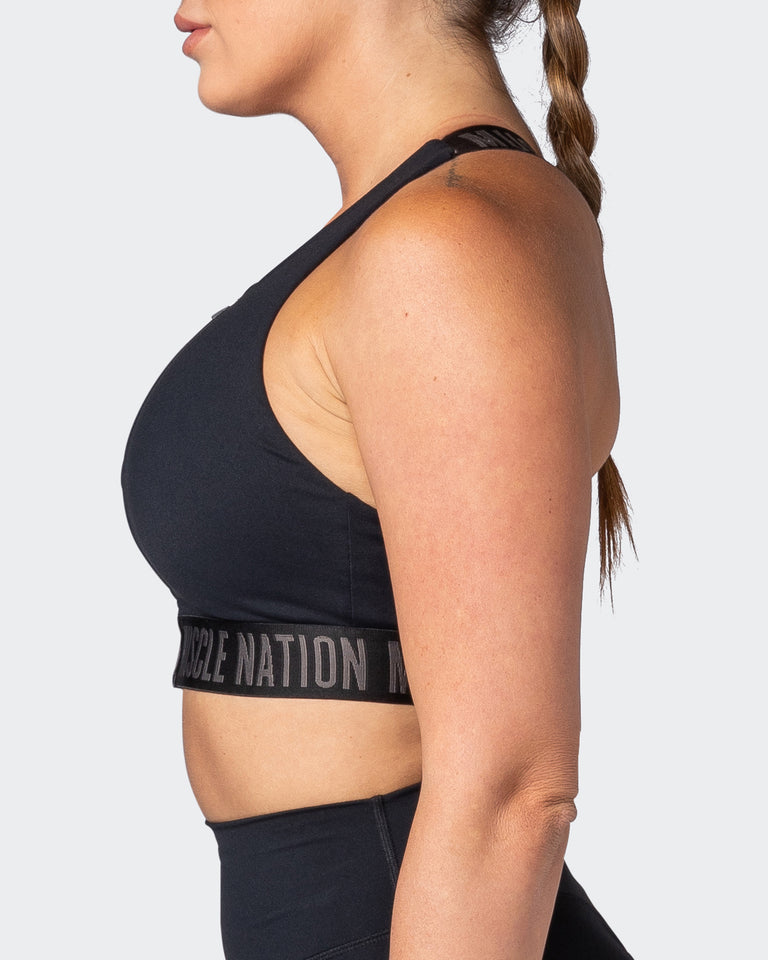 Breakpoint Bra - Black-Sports Bras-XS-082204BLK-XS-MNAPPRL17488-4-Muscle Nation