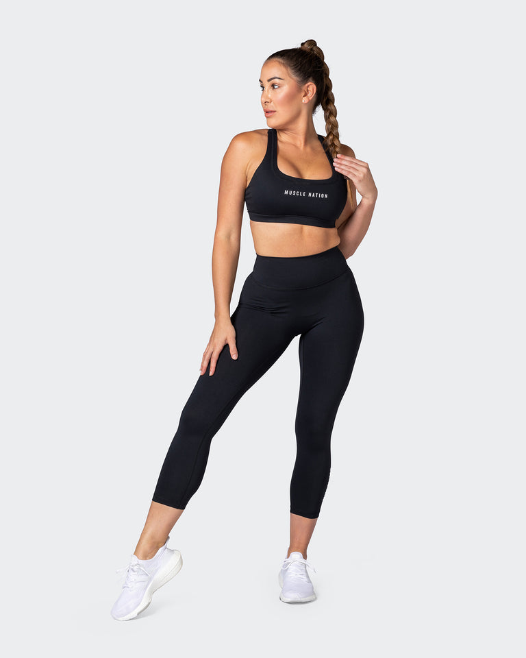 Deuce Bra - Black-Sports Bras-XS-082202BLK-XS-MNAPPRL17428-7-Muscle Nation
