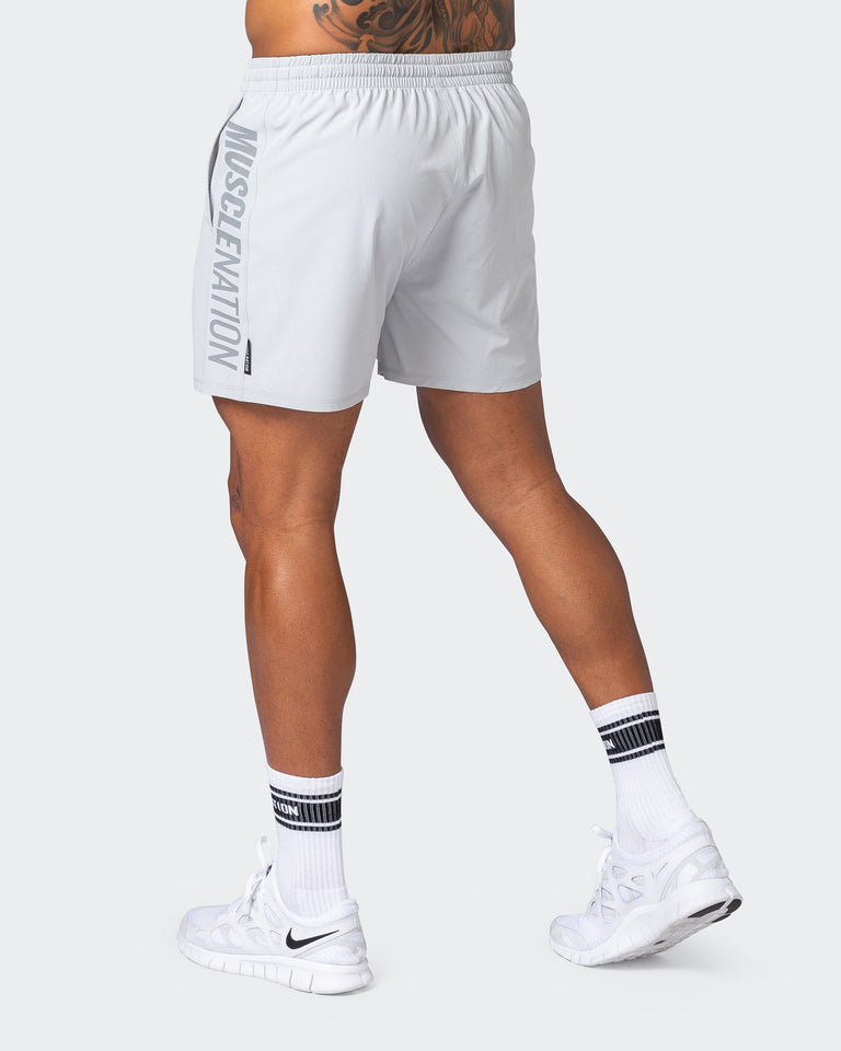 Function 4" Shorts - Quiet Grey-Shorts-S-082225QUTGRY-S-MNAPPRL17929-5-Muscle Nation