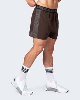 Reflective Training Shorts - Cocoa-Shorts-S-082226COCOA-S-MNAPPRL17965-1-Muscle Nation