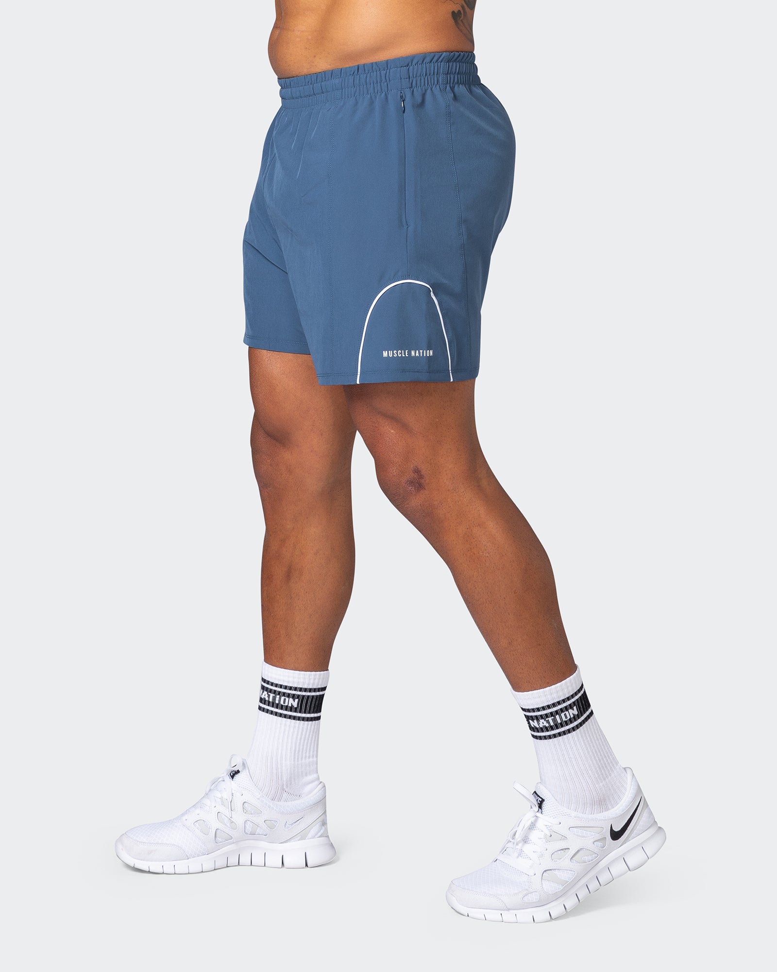 Deuce Training Shorts - Denim Blue-Shorts-S-082223DMNBLU-S-MNAPPRL17893-4-Muscle Nation