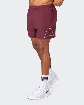 Deuce Training Shorts - Wine-Shorts-S-082223WINE-S-MNAPPRL17899-1-Muscle Nation