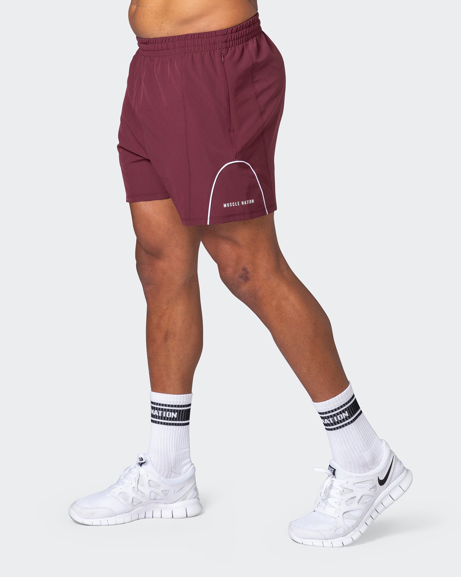 Deuce Training Shorts - Wine-Shorts-S-082223WINE-S-MNAPPRL17899-5-Muscle Nation