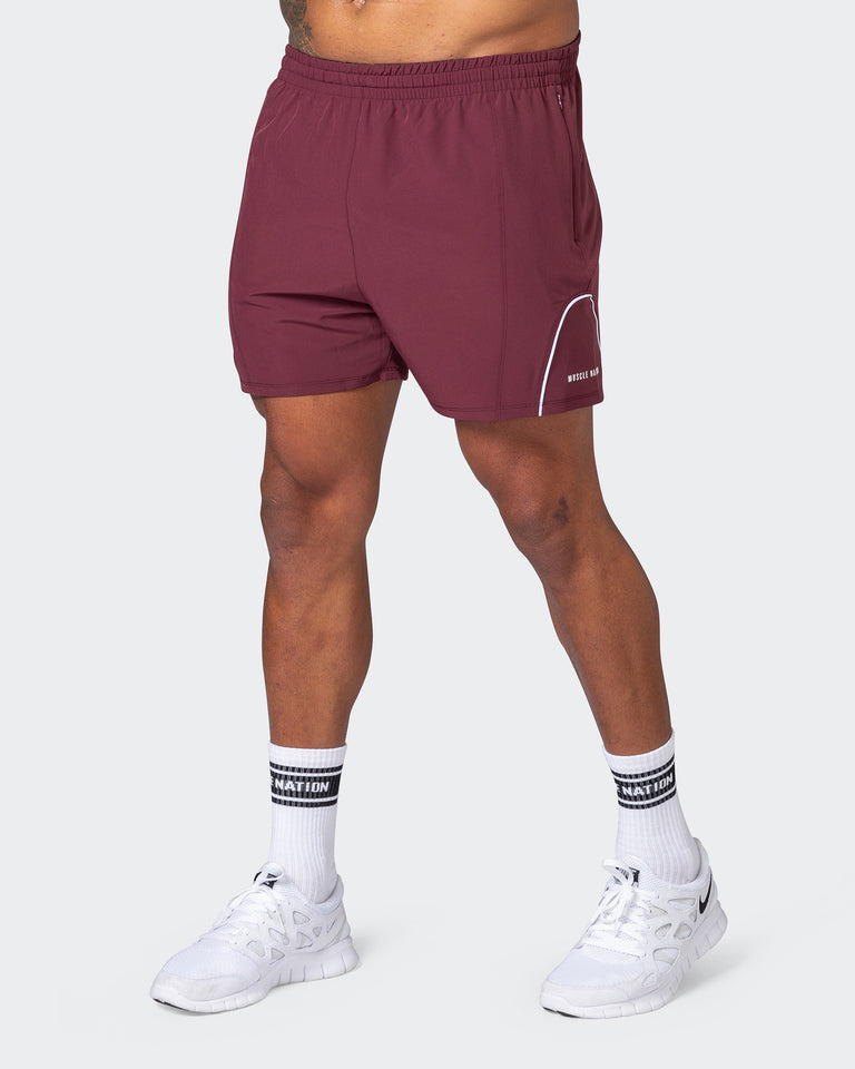 Deuce Training Shorts - Wine-Shorts-S-082223WINE-S-MNAPPRL17899-3-Muscle Nation