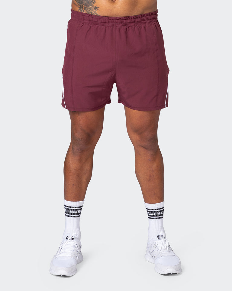 Deuce Training Shorts - Wine-Shorts-S-082223WINE-S-MNAPPRL17899-2-Muscle Nation